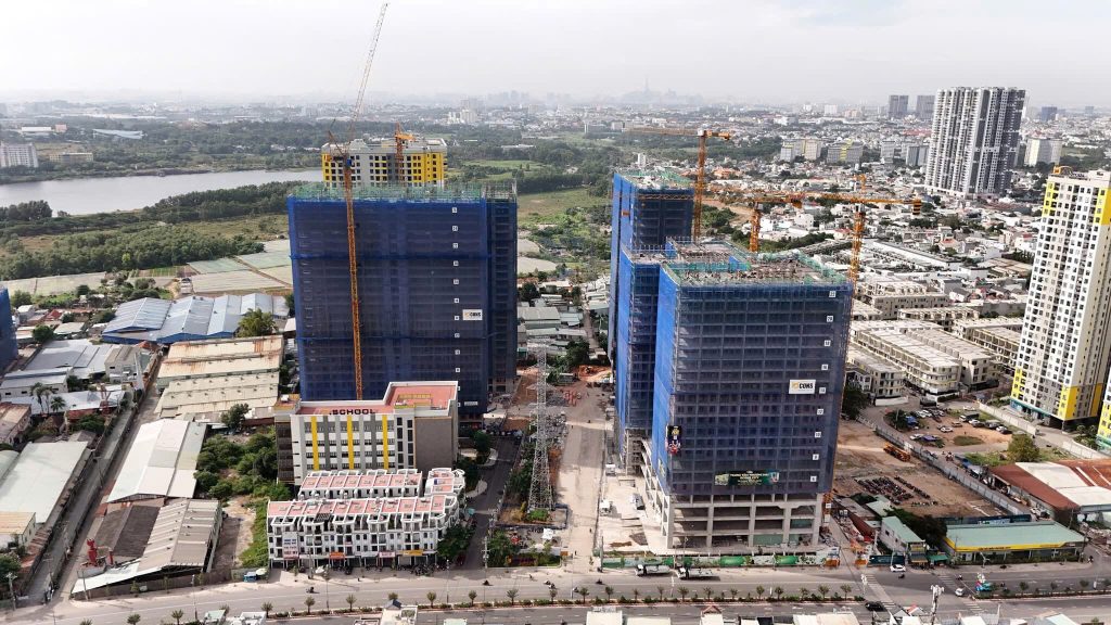 Hình ảnh tiến độ xây dựng thực tế Bcons City