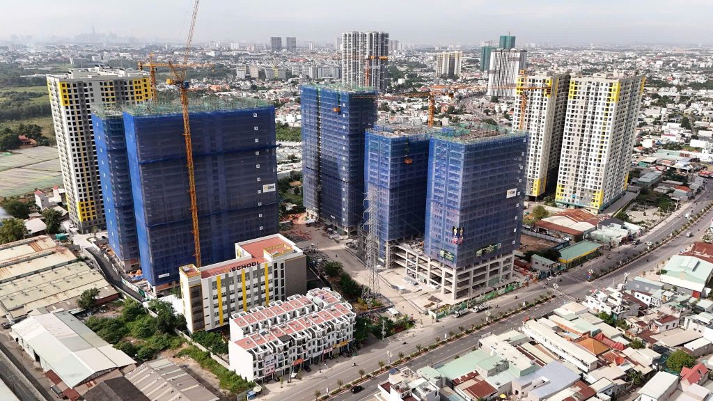Hình ảnh tiến độ xây dựng thực tế Bcons City