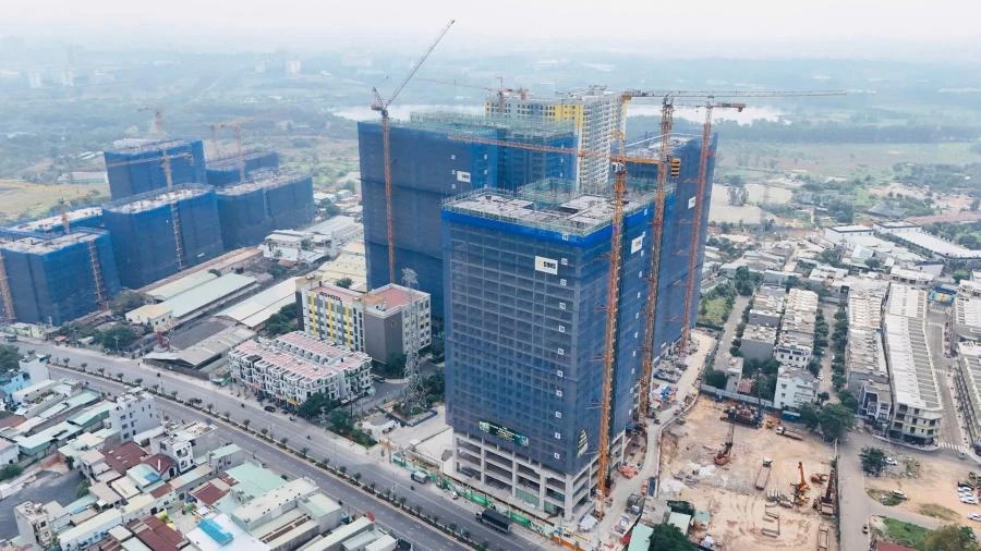 Cập nhật tiến độ xây dựng Bcons City - Tháp City tháng 1 năm 2025