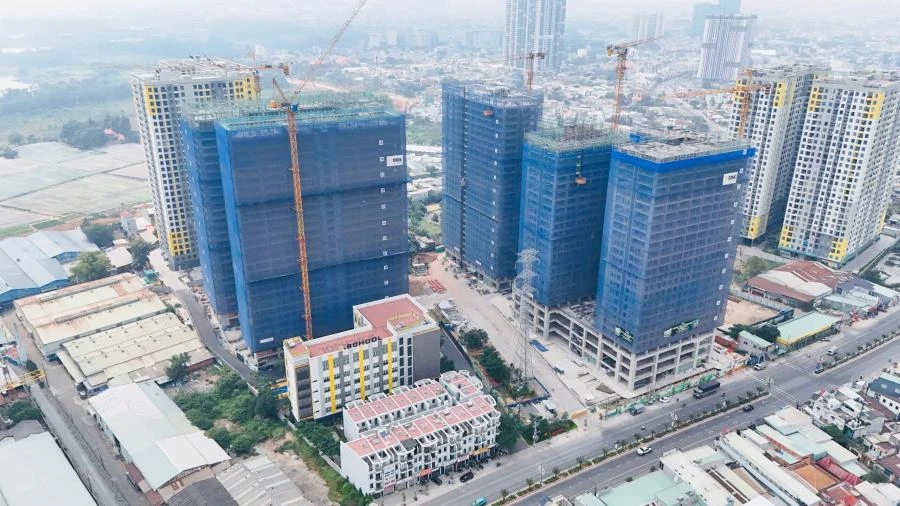 Cập nhật tiến độ xây dựng Bcons City - Tháp Green Emerald tháng 1 năm 2025