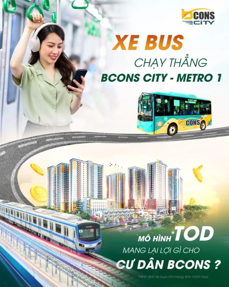 Lợi ích mô hình TOD mang lại cho cư dân tại các dự án Bcons