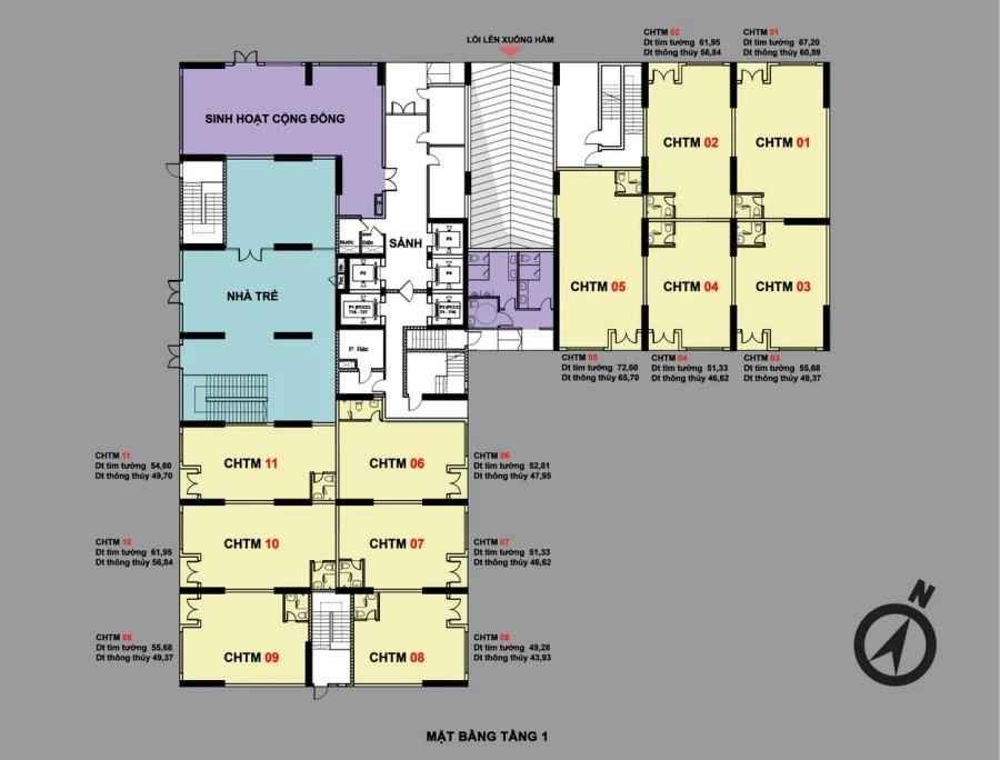 Mặt bằng dự án Bcons Sala được thiết kế tôi ưu