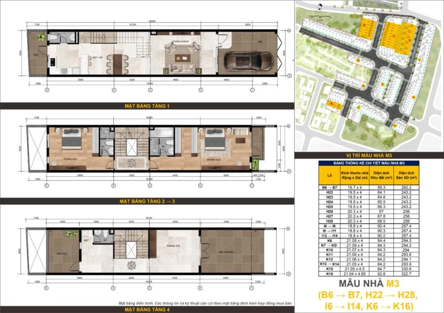 Mẫu nhà M3 dự án Bcons Uni Valley