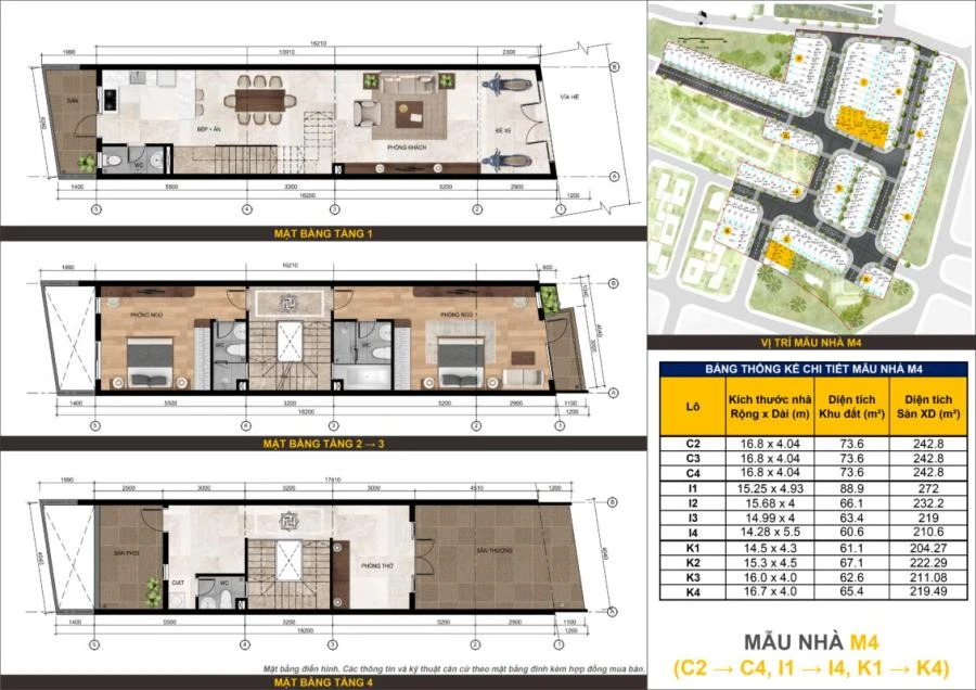 Mẫu nhà M4 dự án Bcons Uni Valley