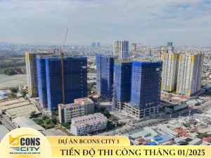 Tiến độ dự án Bcons City đến tháng 1 năm 2025