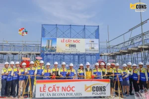 Tập đoàn Bcons làm lễ cất nóc chung cư Lê Trọng Tấn ( Bcons Polaris)