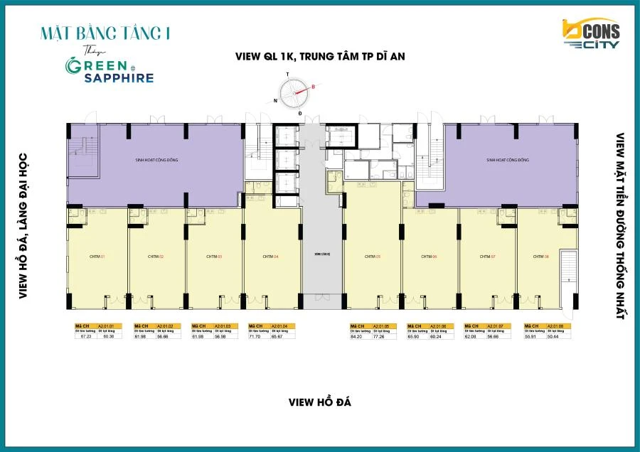 Mặt bằng tầng 1
