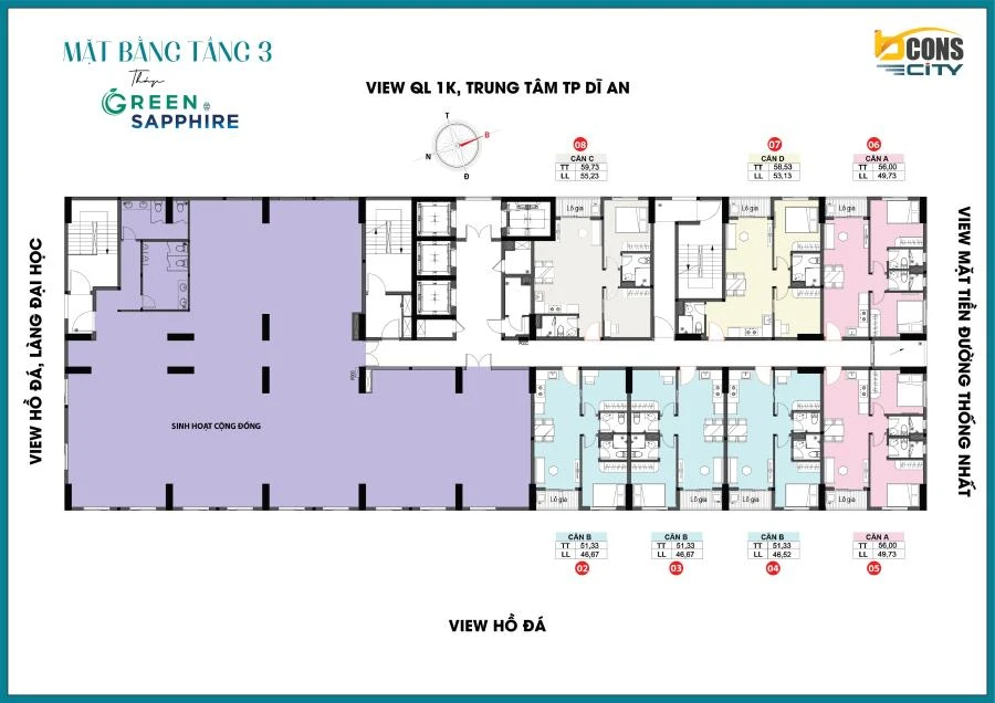 Mặt bằng tầng 3