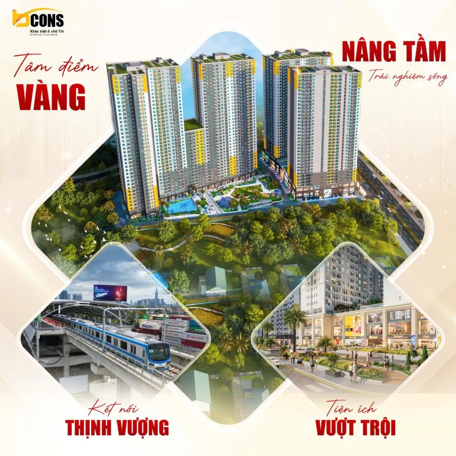 Căn hộ ven Metro nổi bật của tập đoàn Bcons
