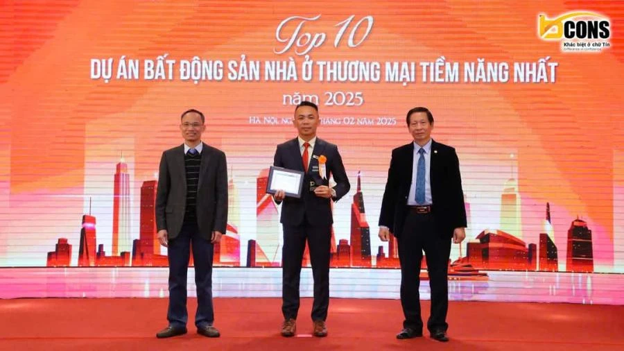 Chung cư Tân Đông Hiệp nhận giải top 10 dự án bất động sản tiềm năng nhất 2025