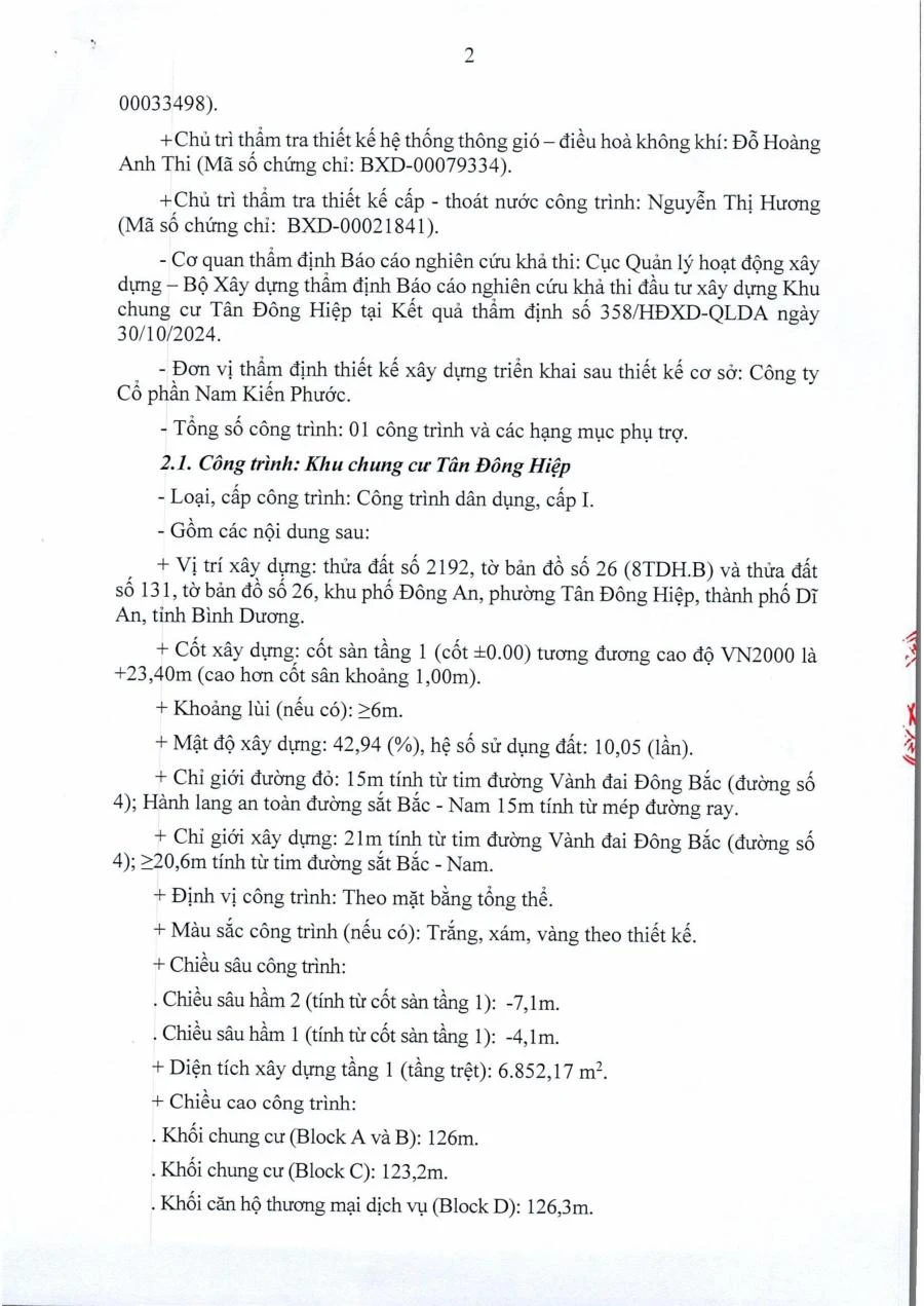 Giấy phép xây dựng Bcons Solary
