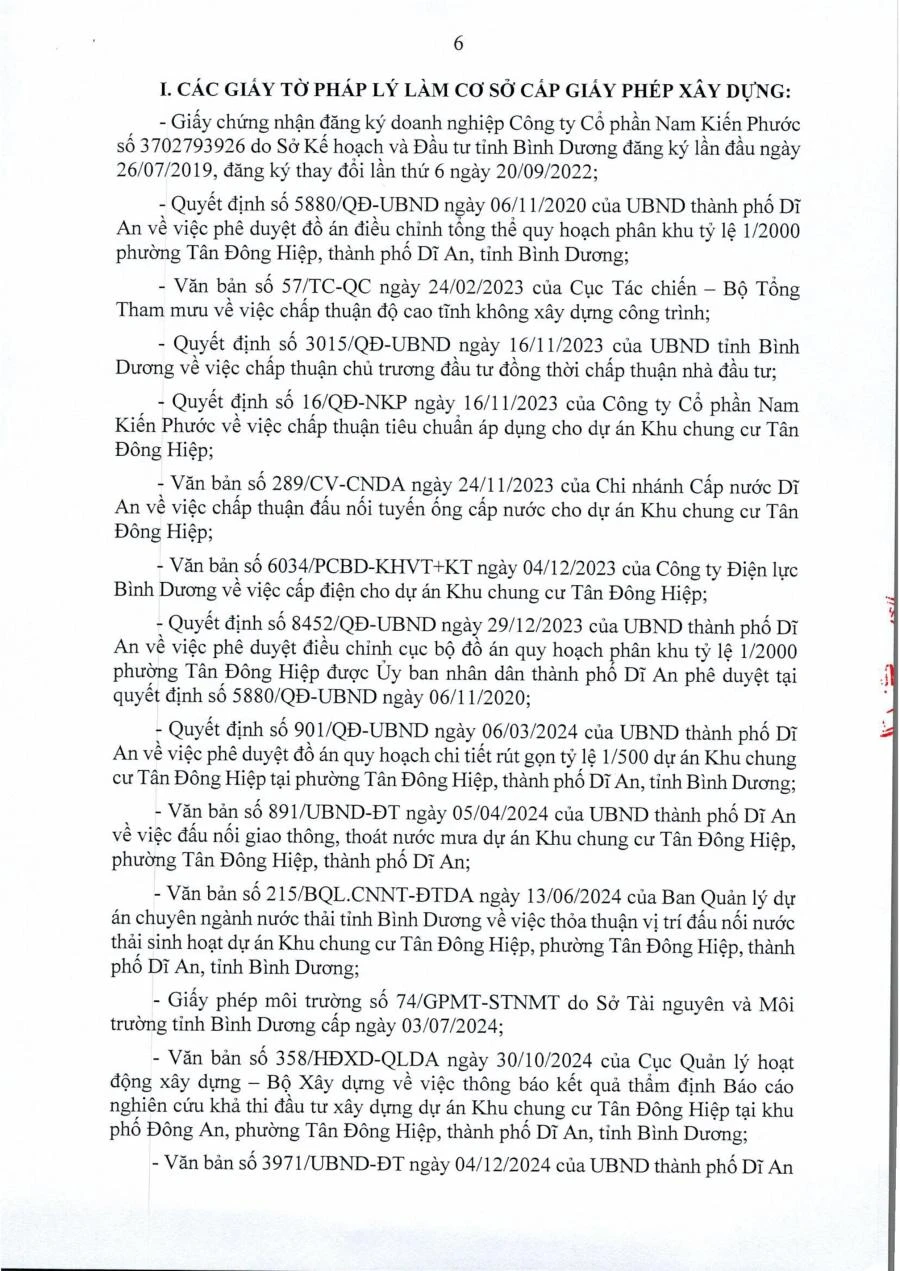 Giấy phép xây dựng Bcons Solary