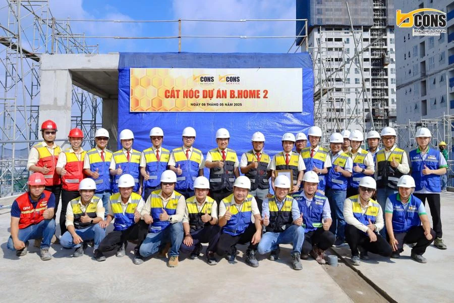Lễ cất nóc B.Home 2 ngày 08/05/2025