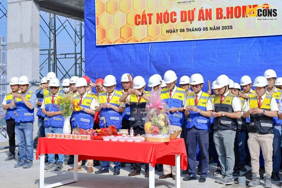 Lễ cất nóc B.Home 2 ngày 08/05/2025