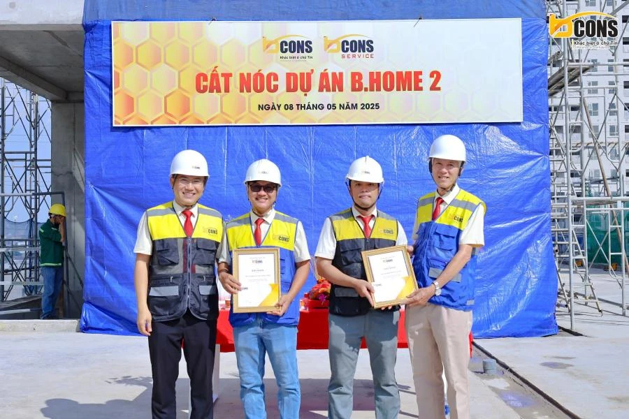 Lễ cất nóc B.Home 2 ngày 08/05/2025