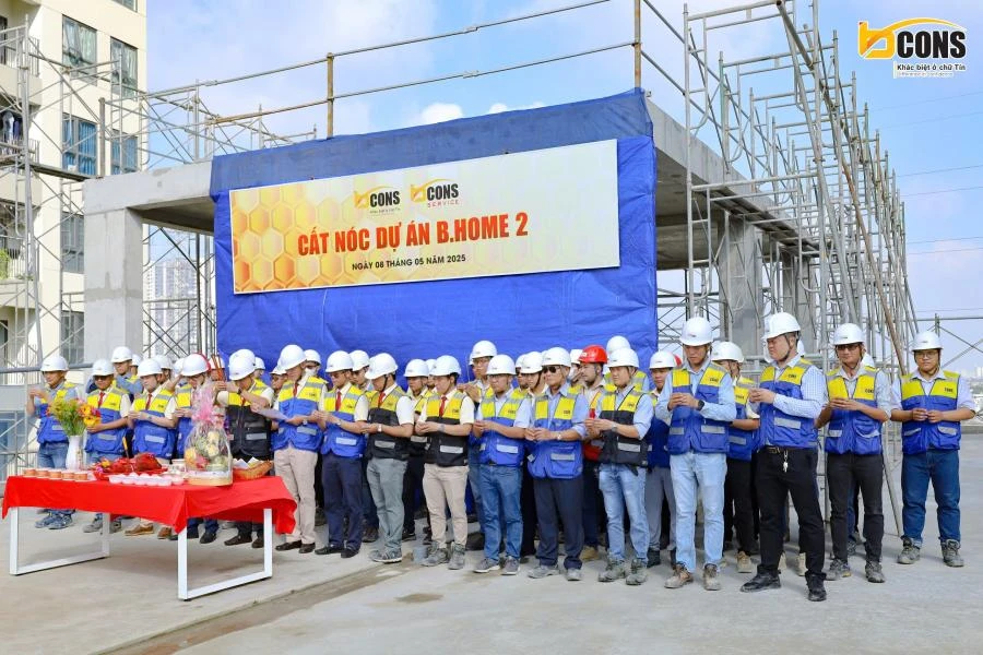 Lễ cất nóc B.Home 2 ngày 08/05/2025