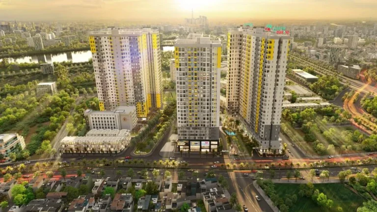 Tổng thể tháp Diamond dự án Bcons City