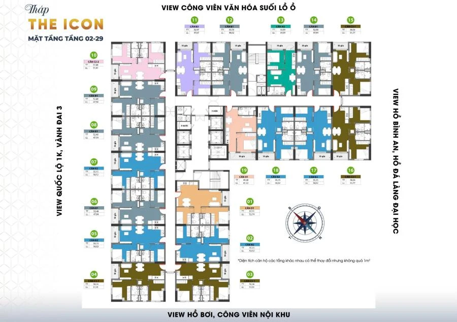 Tháp ICON - Bcons Center City