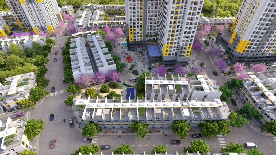 Thiết kế nhà phố Bcons City Life hiện đại