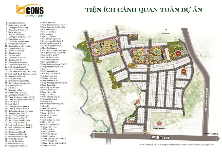 Tiện ích Bcons City Life