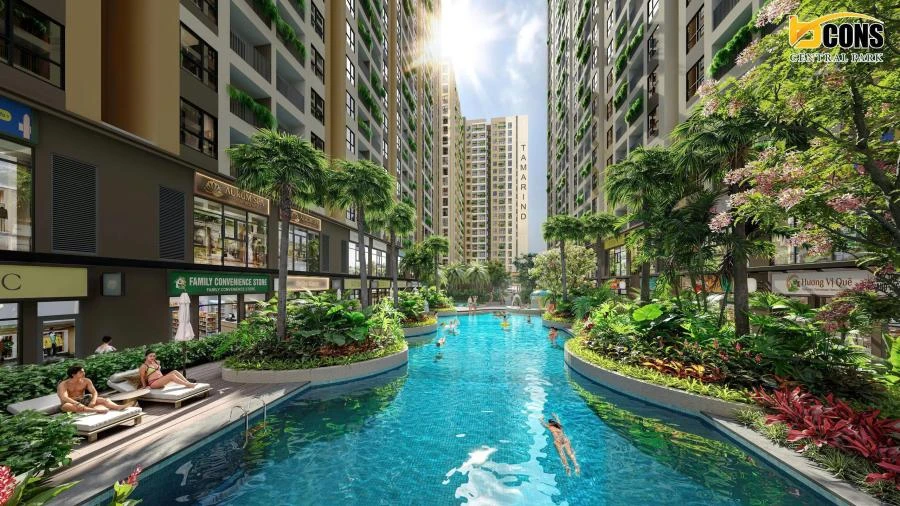 Tổng Thể 5 Tháp Bcons Central Park