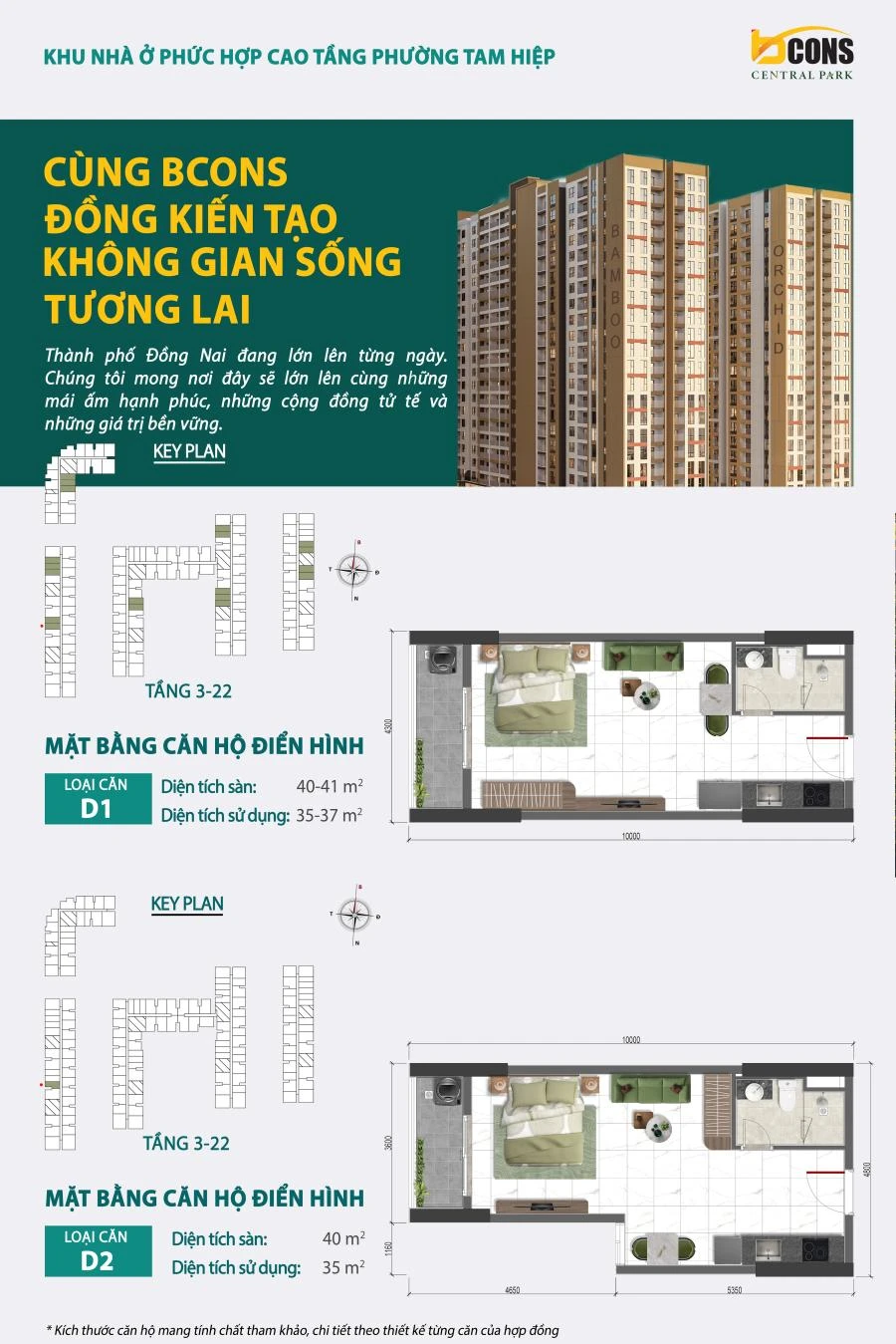 Mẫu căn D1 + D2